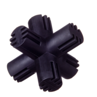BK15006 Kutyajáték-Barry King tömörgumi reflexjáték -fekete 12,5cm