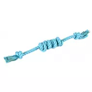 BK15718 Kutyajáték-BARRY KING extra csomós kötél, kék, 47 cm