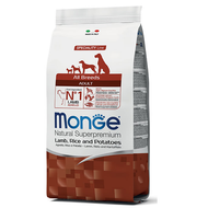 Monge Dog MONOPROTEIN Speciality line All Breeds Adult bárány-rizs 2,5kg, 12kg, 15kg