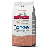 Monge Dog MONOPROTEIN Speciality line Mini Adult  lazac-rizs 2,5kg, 7,5kg, 15kg