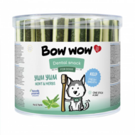 BW151 Kutya jutalomfalat - Tubitos Yum Yum Dental snack - Menta és gyógynövények (35db/csomag)