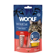 RD5201 Macska jutalomfalat - Woolf Wildcat Krémsnack - marha + garnélaolaj 5x14g