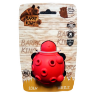 BK15014 Kutyajáték-Barry King extra erős kutyajáték -jutalomfalat adagoló piros teknősbéka 8,8cm 
