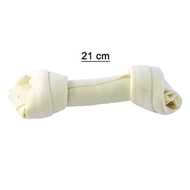 HM83314 Kutya jutalomfalat-Csomózott préselt csont kalciumos 21cm (10db/csomag)