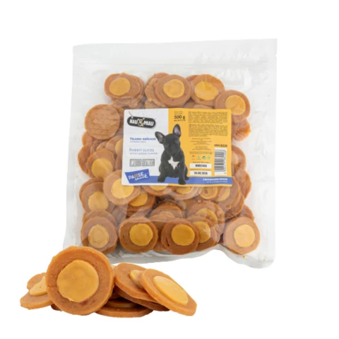HM8220 Kutya jutalomfalat - Nyúlhúsos sajttorta 500g