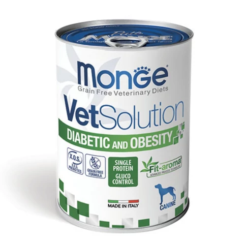 MD-921 Monge Dog VetSolution Diabetic/Obesity konzerv kutyaeledel 400g
