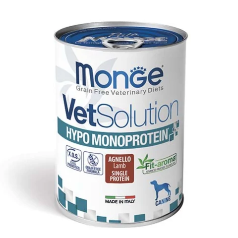 Monge Dog VetSolution HYPO Monoprotein konzerv kutyaeledel Bárány 400g