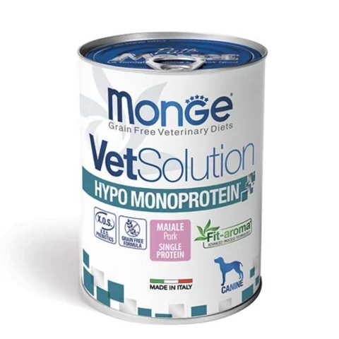 Monge Dog VetSolution HYPO Monoprotein konzerv kutyaeledel Sertés 400g