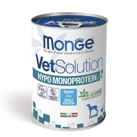 Monge Dog VetSolution HYPO Monoprotein konzerv kutyaeledel Tonhal 400g