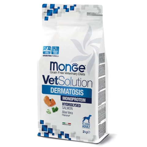 Monge Dog VetSolution Dermatosis - Bőrbetegségek és túlzott szőrhullás 2kg