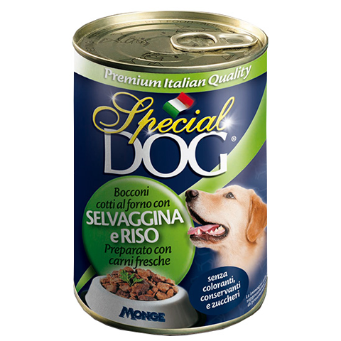 Special Dog Prémium konzerv kutyaeledel Adult vad-rizs 400g