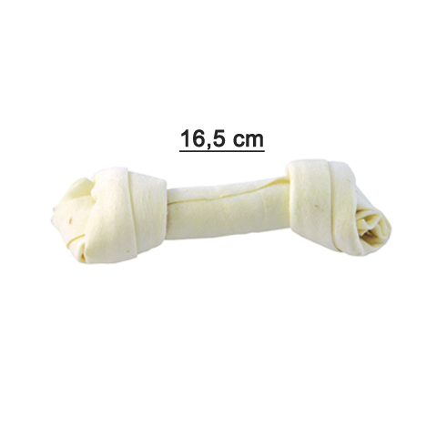 HM83313 Kutya jutalomfalat-Csomózott préselt csont kalciumos 16,5cm (10db/csomag)