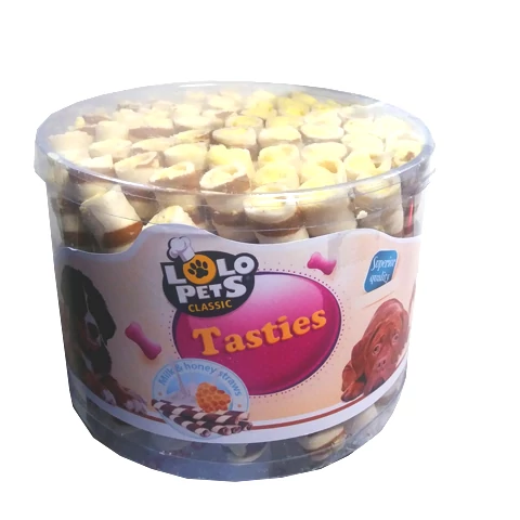 LO80995 Kutya jutalomfalat-Ostyarúd kutyáknak - tej és méz (60db/csomag)