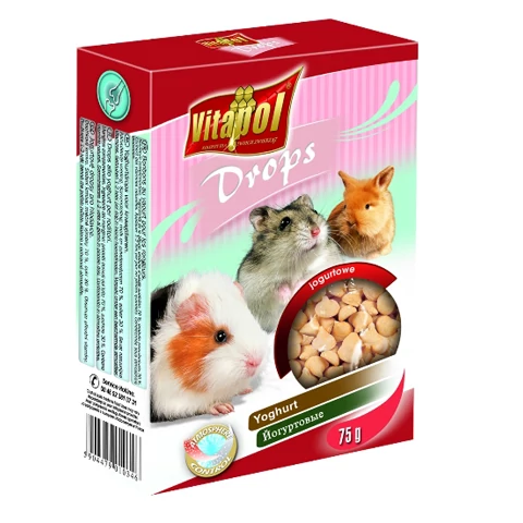 VP1034 Rágcsáló jutalomfalat - Drops rágcsálóknak - joghurt 75g 