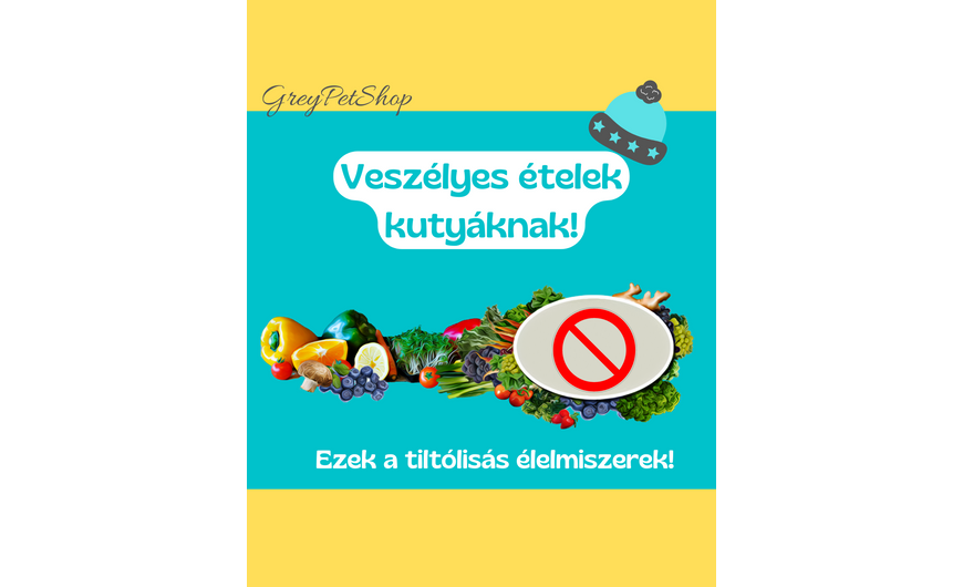 Tiltólistás élelmiszerek kutyáknak!